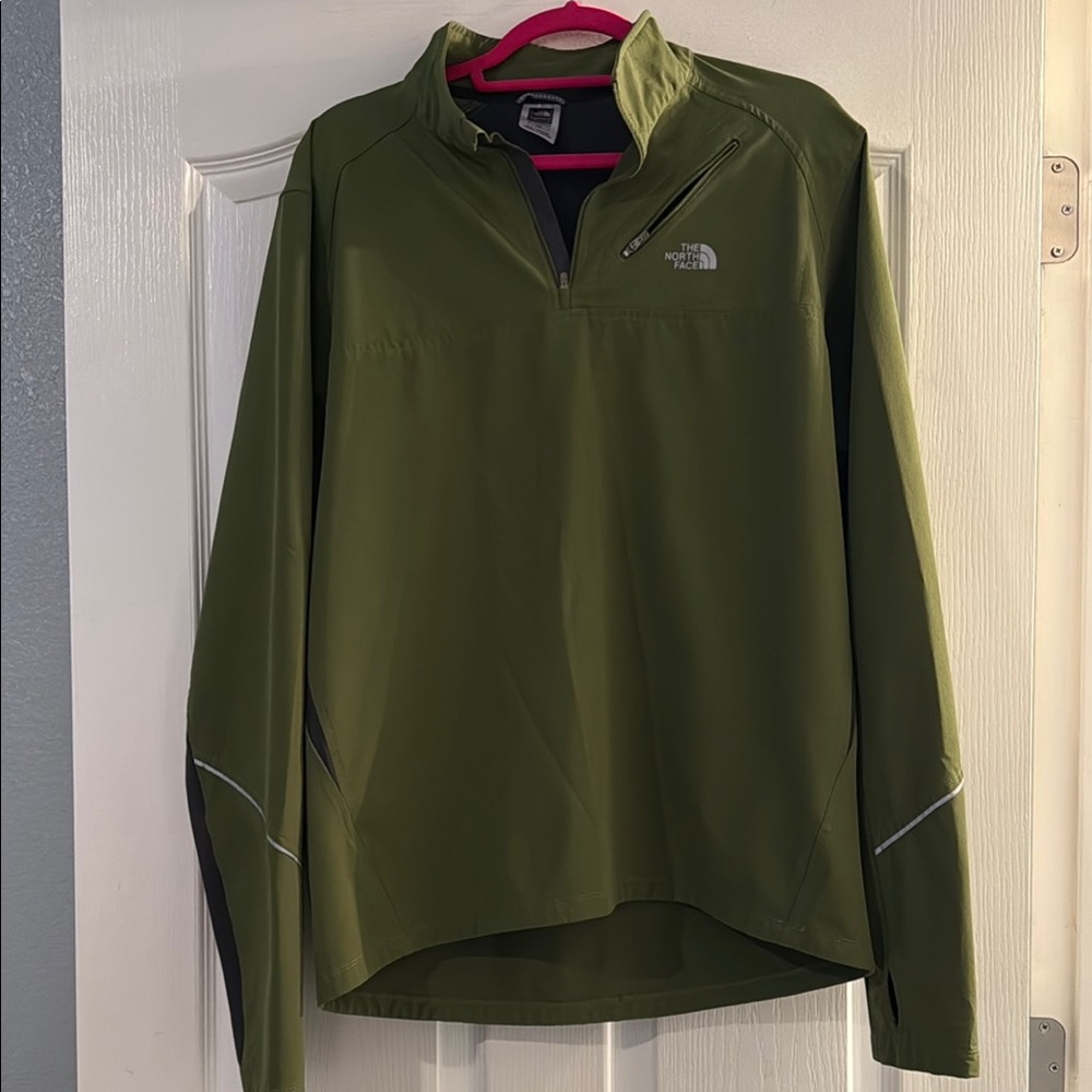 The North Face Forest Green Half-Zip Jacket